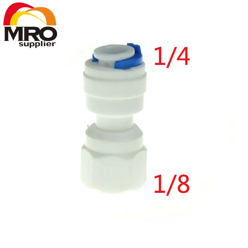 1/4" OD Hose Connection 1/8" Thread Straight Quick Connector RO Water