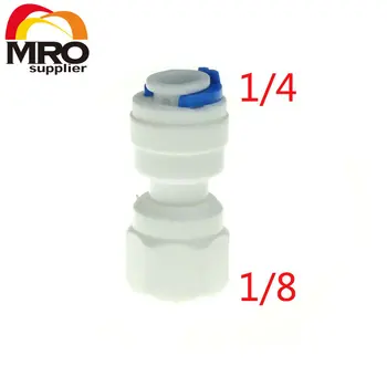 

1/4" OD Hose Connection 1/8" Thread Straight Quick Connector RO Water Reverse Osmosis Aquarium System Connection Fittings ST036