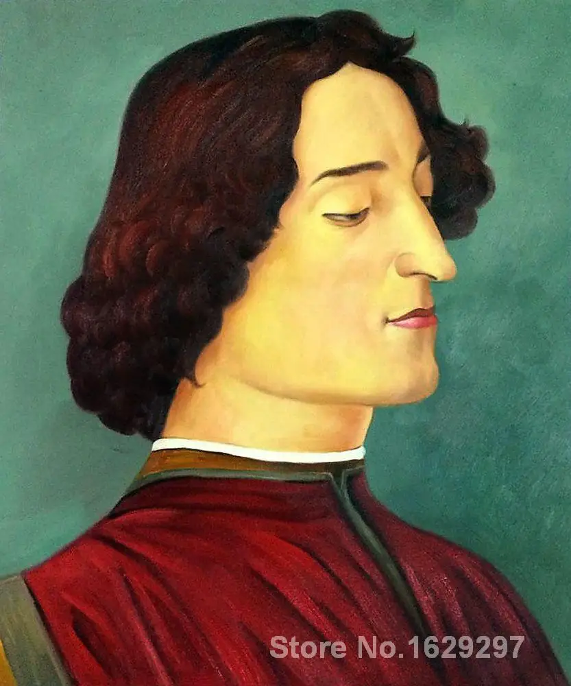 Ручная роспись Giuliano de Medici от Sandro Botticelli|art supplies painting|art glass paintingpainting candy |