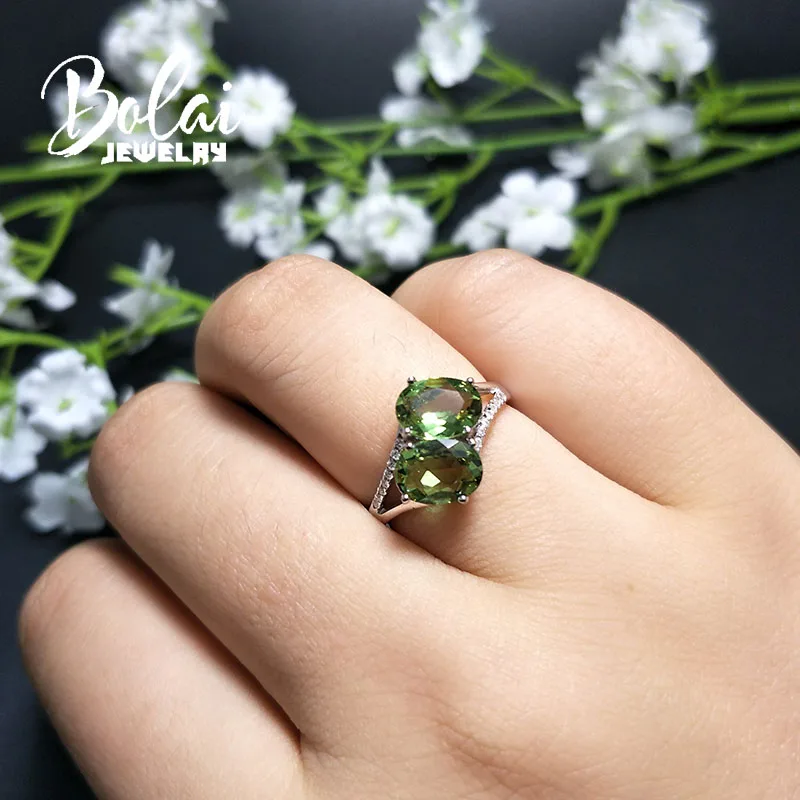 Bolaijewelry, изменение цвета, создан зултанит, женские кольца, серебро 925 пробы, хорошее ювелирное изделие для девочек, лучший подарок