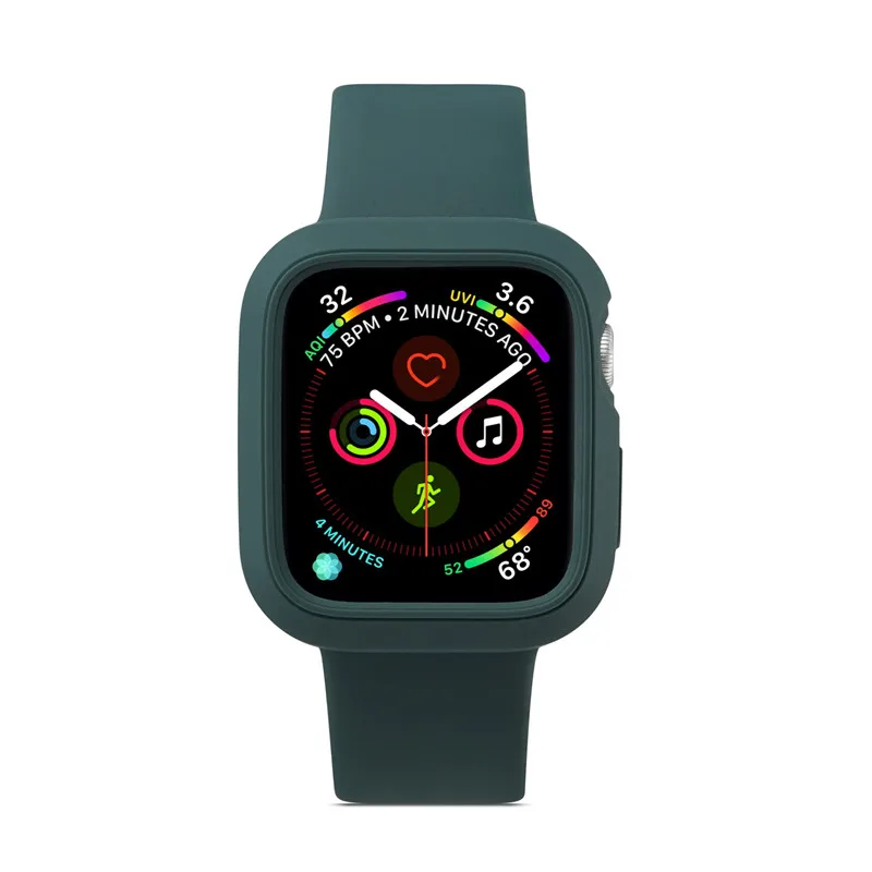 Спортивный ремешок для apple watch 4 44 мм 40 мм мягкий силиконовый браслет для apple watch iwatch series 3 2 1 38 мм 42 мм с мягким чехлом