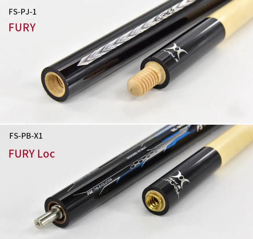 Оригинал FURY FS ручная работа скачок и удар Cue Stick чехол 13 мм наконечник бильярдный