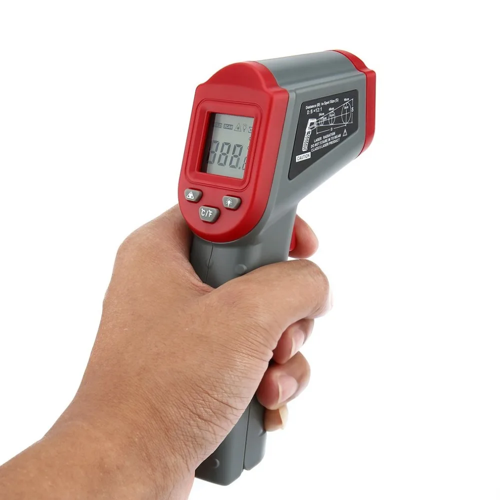 DT8500 Non contact Digital Laser Infrared Thermometer Auto Off Data
