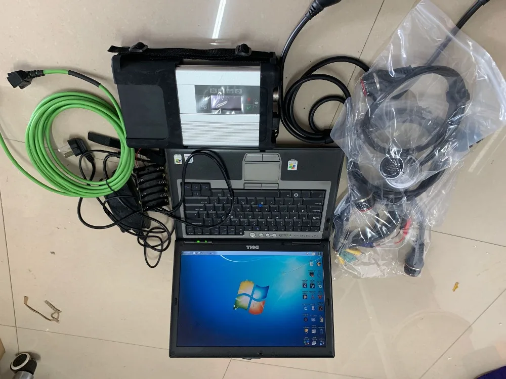  Mb star scanner sd c5 con hdd software más nuevo super con laptop d630 4g para coches y camiones la