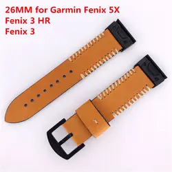 Для Garmin Fenix 5X Quick Fit ремень из натуральной кожи 26 мм часы ремешок для Garmin Fenix 5X/Fenix 5X плюс/D2/спуск Mk1/Fenix 3/HR