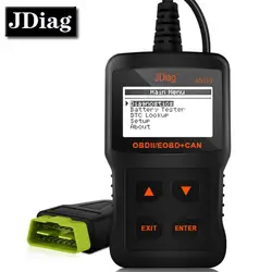 JDiag AD310 OBDII Универсальный Авто Scannner код читателя диагностический сканер инструмент OBD2 ScanTool с Батарея Тесты лучше, чем ELM327