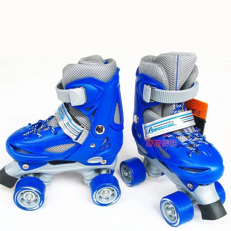 طفل زلاجات دوارة حجم قابل للتعديل صف مزدوج الجليد اثنين خط بو أحذية التزلج الأسطوانة الطفل المراهقين 4 عجلات Patines أحذية IB03