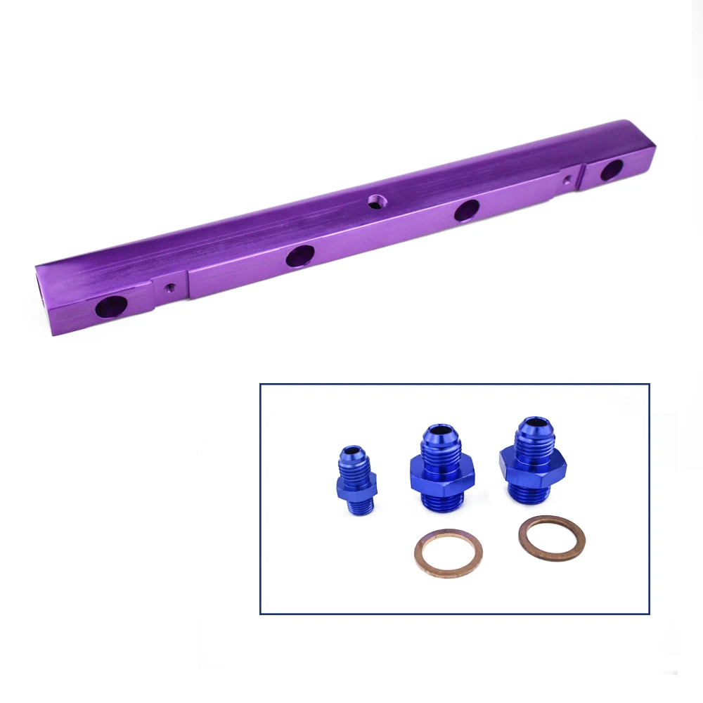 HQ Top Feed Injector High Flow Fuel Rail Kit For VW Audi 20V 1.8T Aluminium Billet FUEL RAIL