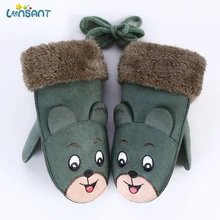 LONSANT, детские перчатки, Детские Зимние перчатки для детей, зимние детские перчатки для мальчиков и девочек, теплые варежки на запястье, перчатки guantes