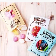 7x10+ 3 см печенья упаковывая бутылка самоклеящиеся прозрачные пластиковые пакеты пакет для выпечки 100 шт./лот