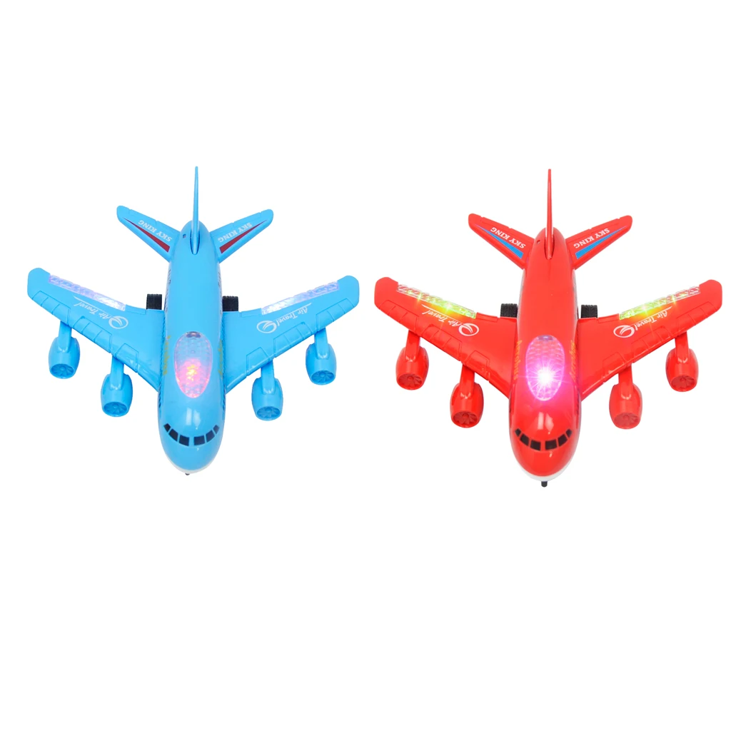 

Kids Remote Control Car with Light & Sounds Airplane Toys for 3-10 Year Old Toddlers Boys Girls Gifts - Red/Blue Optional