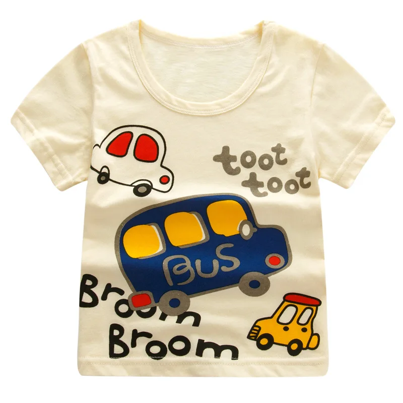 Softu летняя одежда для мальчиков и девочек футболки с коротким рукавом с рисунком из мультфильма Футболка с принтом Полосатая футболка хлопковые топы для девочек для детей детская одежда