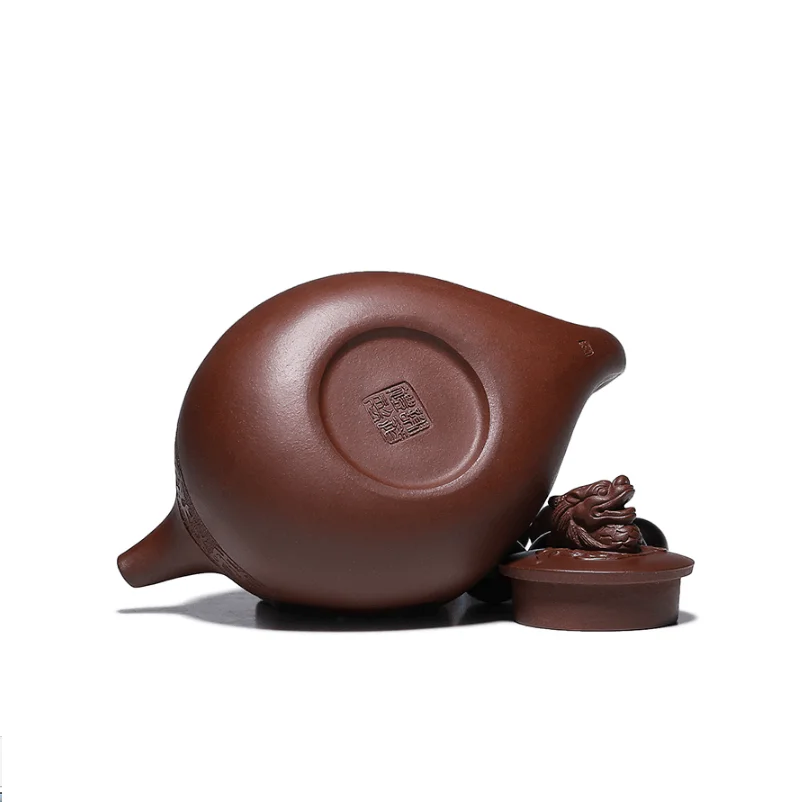 

Big Sale Purple Clay Material Handmade Teapot Dragon Pattern Tea Pot Collectible Chinese Teapot For Gift Food Processor