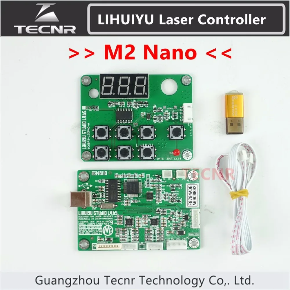 TECNR LIHUIYU Nano M2 Co2 Лазерная основная плата + ключ B управления CorelLaser CO2 лазерный станок