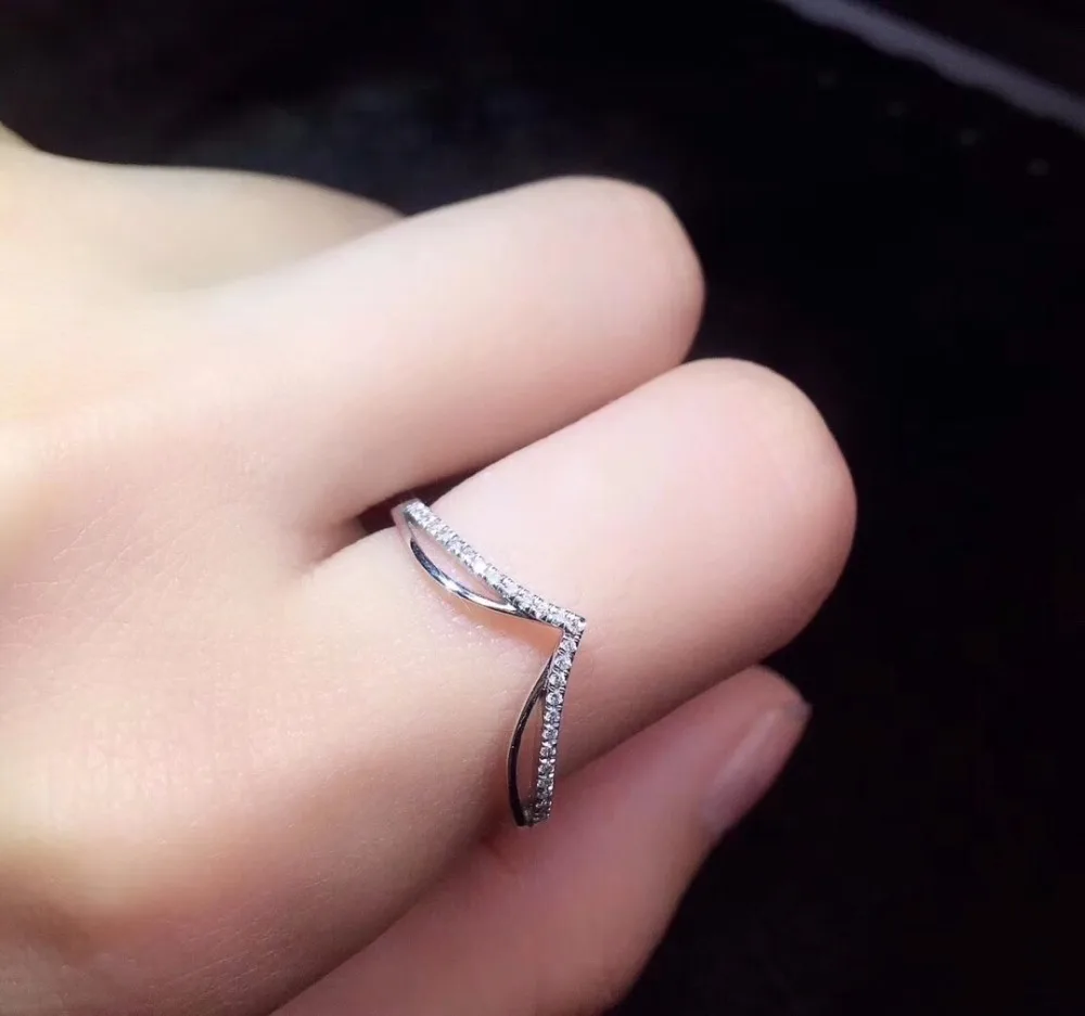 

On Sale Fine Jewelry Real 18K Facny White Diamond Wedding Engagement Female Rings for Women Fine Diamonds Ring