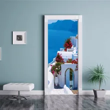 3D Door Stickers Landscape Waterproof Living Room Bedroom Door Wallpaper Self Adhesive Art Wall Decals Imitation 3D Wall Sticker door stickers landscape waterproof living room bedroom door wallpaper self adhesive art wall decals imitation 3d wall sticker