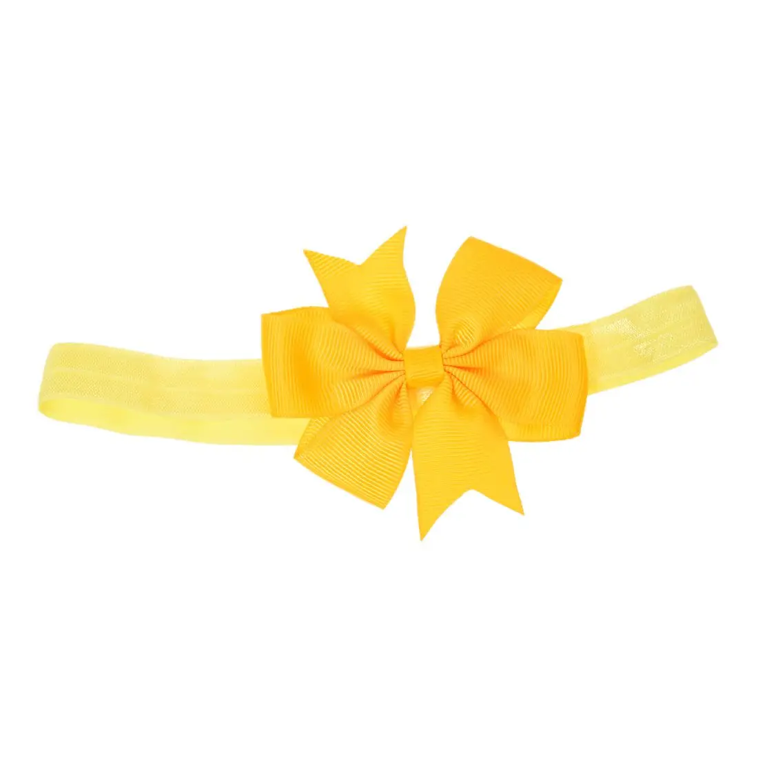 

HOT SALE 1 Piece Baby Girls Hair Bow Tie Ribbon Decor Hairband Headband (Yellow)