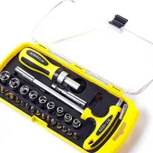 R'DEER высокое качество набор инструментов 29 шт. Магнитная трещотка Отвертка набор головок NO.RT-1629