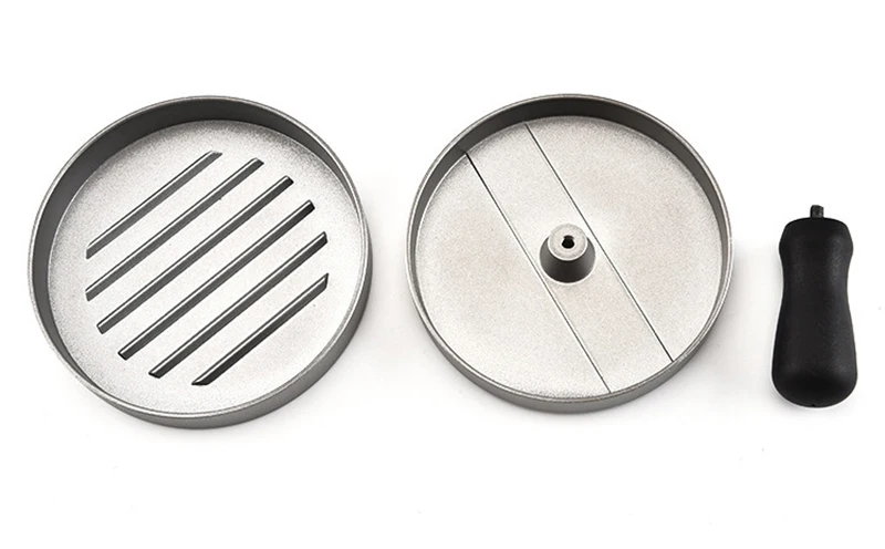 TUUTH Aluminum Alloy Round Shape Hamburger Press 11 cm Hamburger Meat Beef Grill Burger Press Patty Maker Mold A4