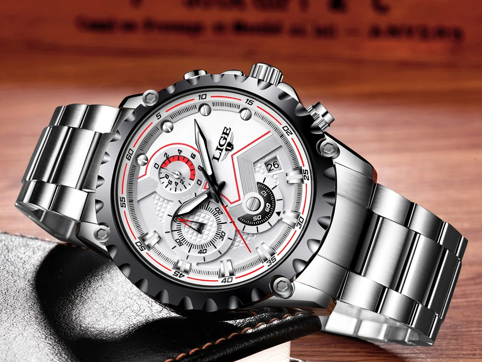 LIGE часы для мужчин s лучший бренд класса люкс нержавеющая сталь водонепроницаемые кварцевые часы мужские модные спортивные мужские часы Relogio Masculino