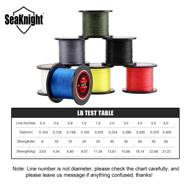 SeaKnight-sedal de pesca TriPoseidon de 500M, Sedal trenzado de 4 hebras, hilo de pesca de multifilamento PE 8-60LB, venta al por mayor, 20 Uds./lote SeaKnight-sedal de pesca TriPoseidon de 500M, Sedal trenzado de 4 hebras, hilo de pesca de multifilamento PE 8-60LB, venta al por mayor, 20 Uds./lote