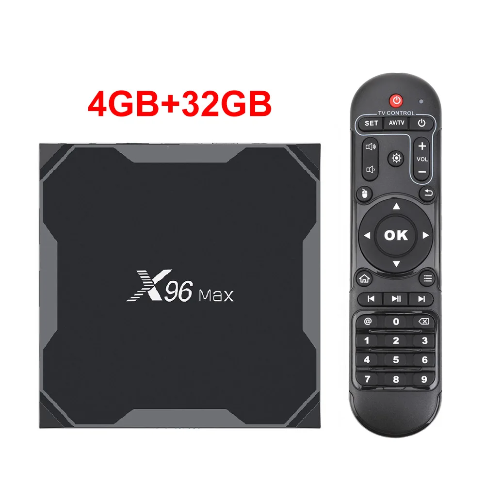 Android 9,0 ТВ приставка Смарт ТВ приставка X96 MAX X3 4 Гб ОЗУ 32 ГБ/64 Гб Amlogic S905X3 8K Android приставка 2,4G/5G Wifi 4K медиаплеер X96MAX - Цвет: Only 4GB 32GB