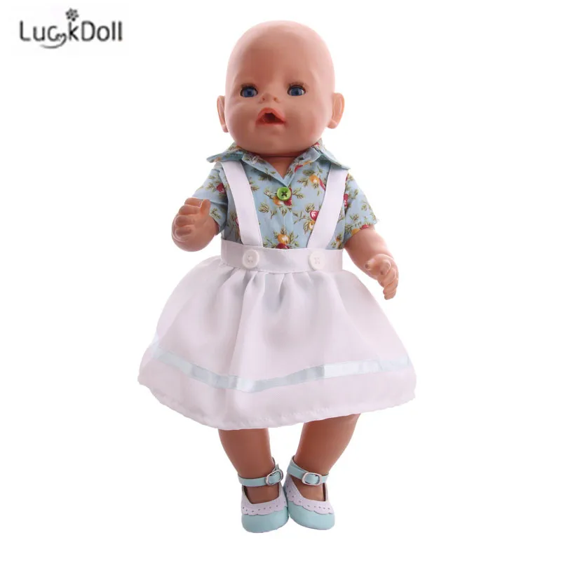 LUCKDOLL высокое качество юбка с принтом подходит 18 дюймов Американский 43 см Кукла одежда аксессуары, игрушки для девочек, поколение, подарок на день рождения