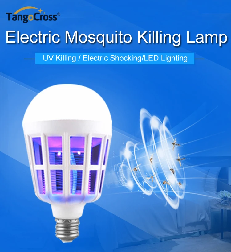 Anti Mosquito Killer Lamps LED Bulb E27 110V 220V 15W Muggen Killer Anti Moustique Electrique Trap Lamp Bug Zapper (1)