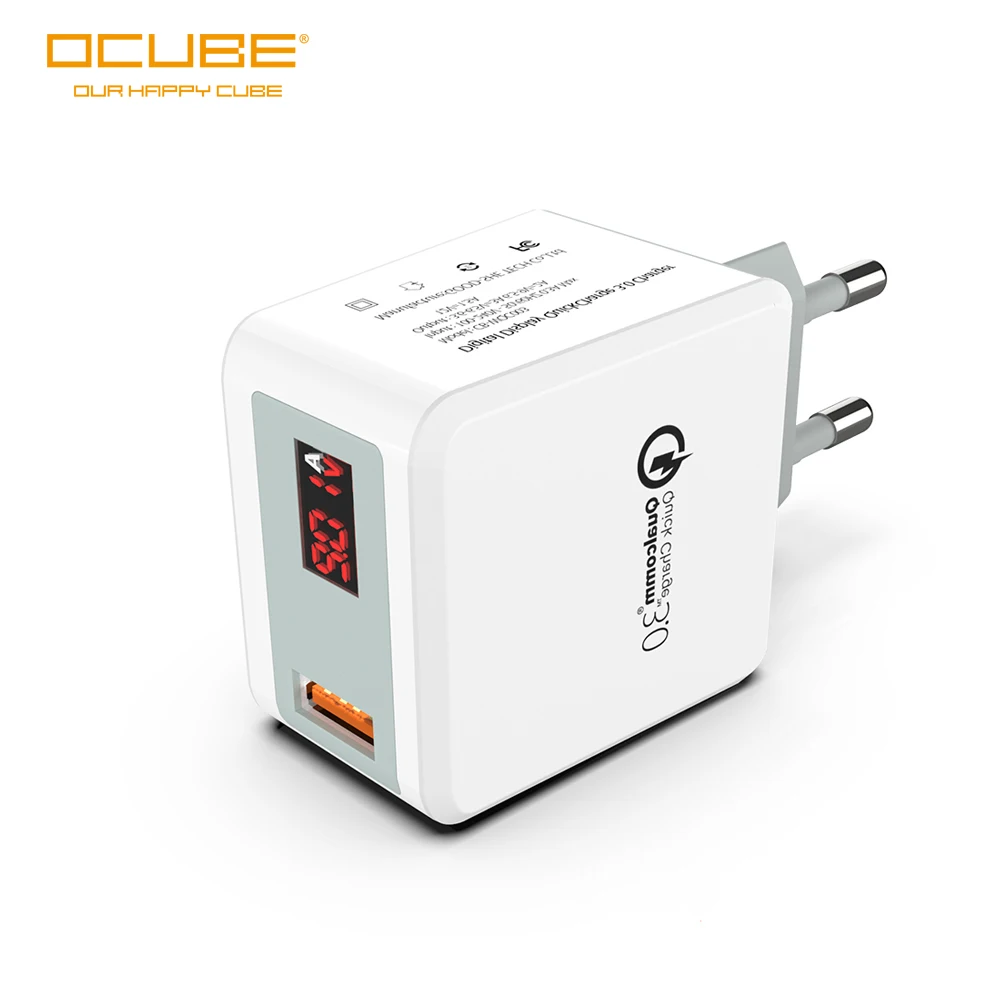 

Ocube Quick Charge 3.0 Fast Mobile Phone Charger Eu Plug Wall Usb Charger Adapter For Samsung Xiaomi Redmi Note 7 Huawei P30 P20