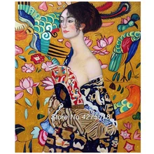 5d DIY дрель мозаика, вышивка крестиком "Густава Климта" Женщина алмазная живопись, домашний декор 3D полный квадратный вышивка на заказ foto YG438