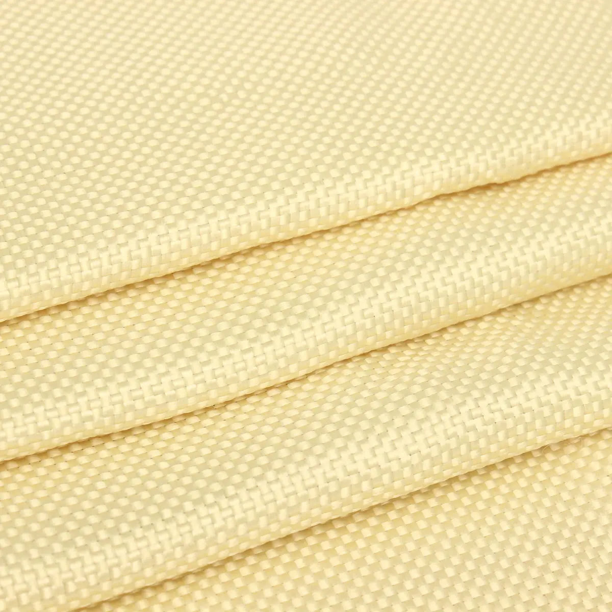 Woven Aramid Fiber Fabric 100cm*30cm 200gsm Fabric Woven Aramid Fiber Cloth Plain Color Yellow 1100 Dtex
