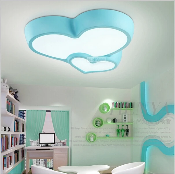 Romantic Led Ceiling Creative Heart Shaped Cartoon