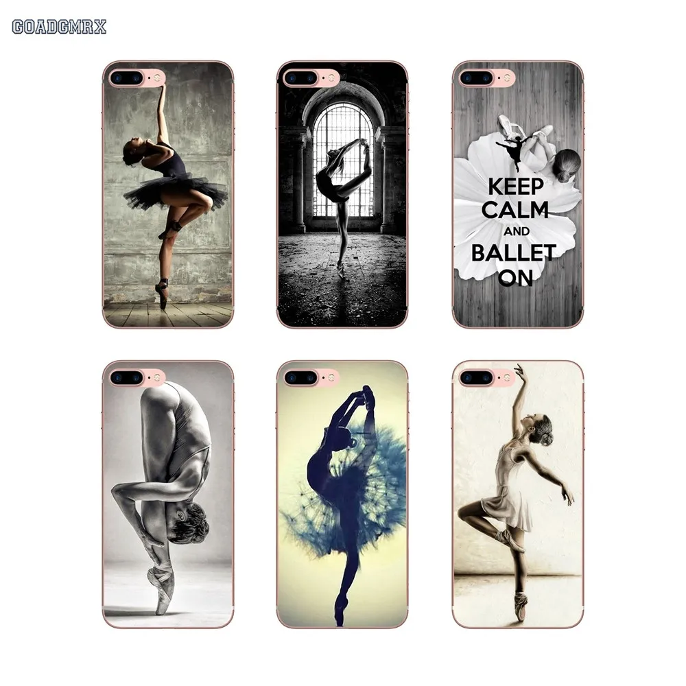 

For Samsung Galaxy S2 S3 S4 S5 Mini Alpha S6 S7 edge S8 S9 Plus J1 Grand Prime TPU Transparent Case Ballet Ballerina Pretty Girl