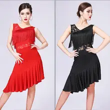 Высокое качество, платье для латинских танцев для женщин/девочек/леди, Новая Сексуальная бахрома для сальсы/бальных/Танго/ча-ча/самбы/латинских платьев для танцев