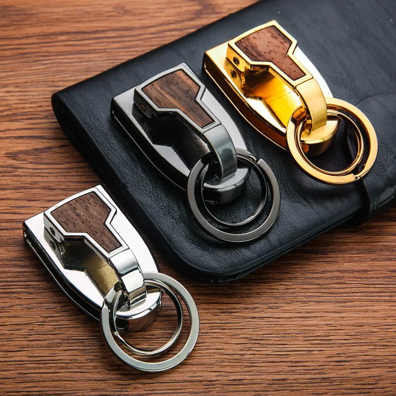 hanging keychain key ring through belt high quality car key chain key