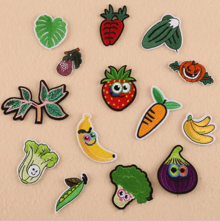 Cpam Shipping 10 Pcs Vegetable Embroidered Patches Motif Applique ...