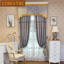 Chinese high quality Chinese embroidered curtains for living room with luxurious Voile Curtain for bedroom kitchen hotel Chinese high quality Chinese embroidered curtains for living room with luxurious Voile Curtain for bedroom kitchen hotel