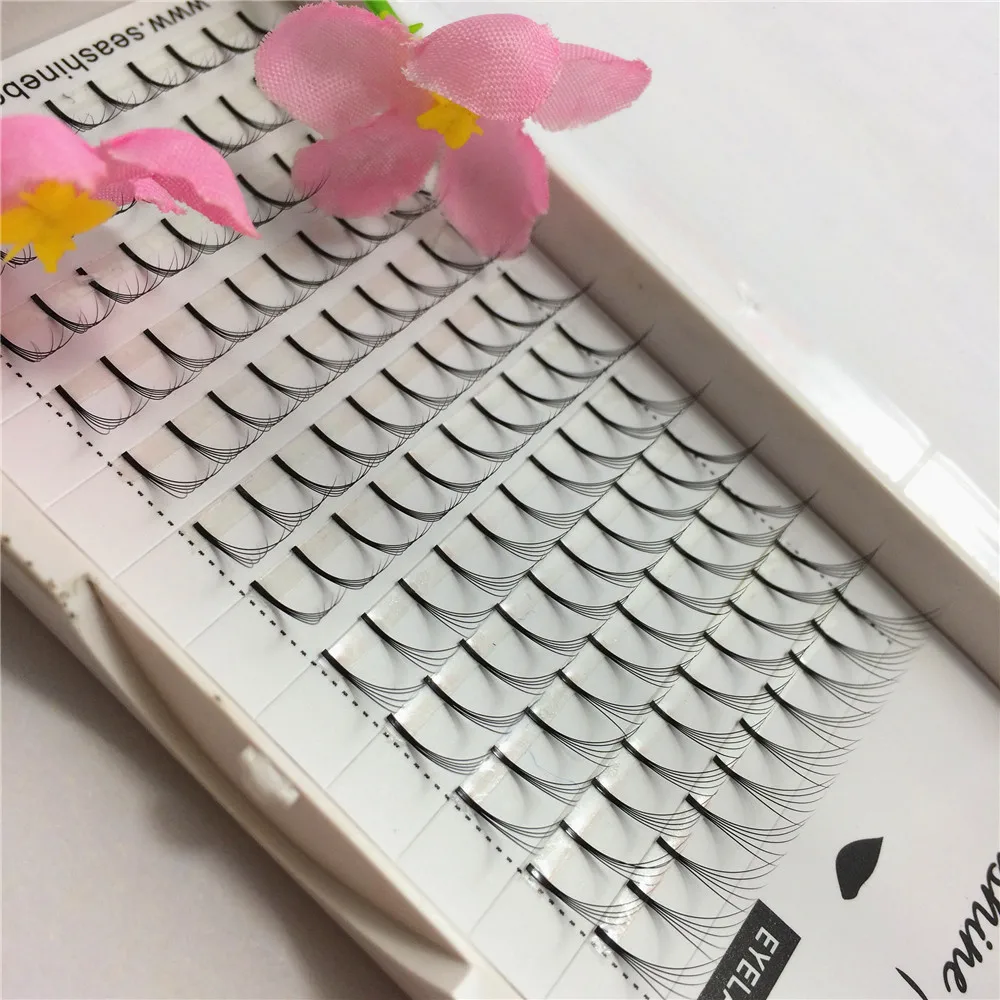 

Top Korean Premade Volume Eyelash Fans 5D Russian Eyelashes Extension Permanent Individual Eyelash Professional Free Shipping