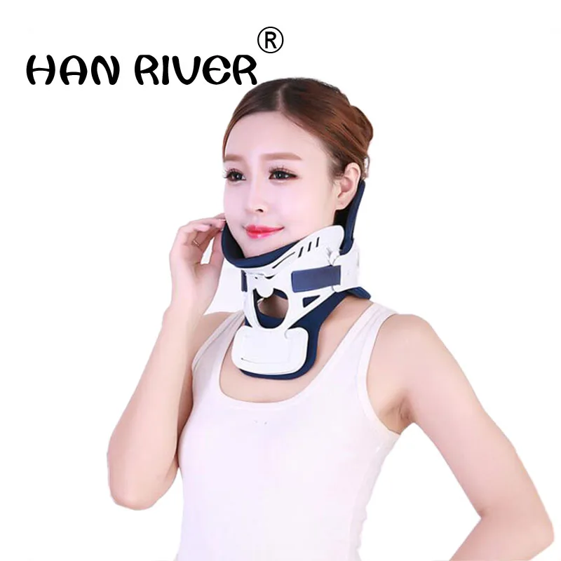 

Button type height adjustable neck household fixed cervical spine surgery fixed support neck neck collar with high quality