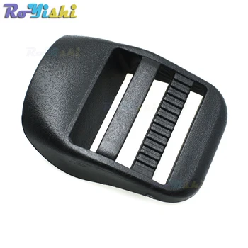 

1" Ladder Lock Slider Plastic Buckles Backpack Straps Webbing 25mm Black