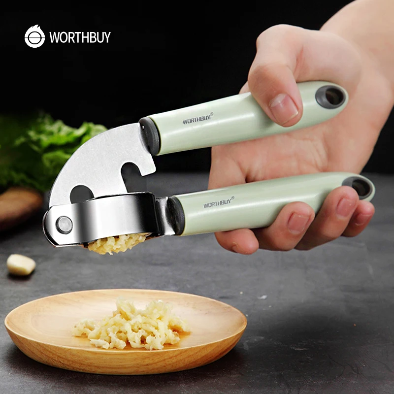WORTHBUY Stainless Steel Garlic Press Kitchen Accessories Ginger