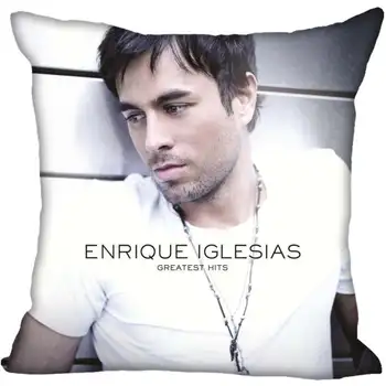 

45X45cm,40X40cm(one sides) Pillow Case Modern Home Decorative Enrique Iglesias Pillowcase For Living Room Pillow Cover