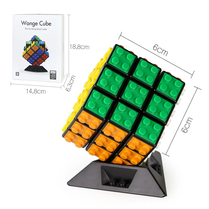 Обучающее образование маленькая частица взрослые детские развивающие игрушки высококачественные гладкие гонки 3 магический куб строительный блок - Цвет: 094-1 with box