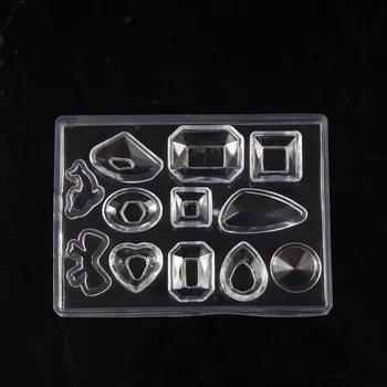 

1Pc Transparent Silicone Mold Resin Decorative Craft DIY Different Earring Type Epoxy Resin Molds For Jewelry