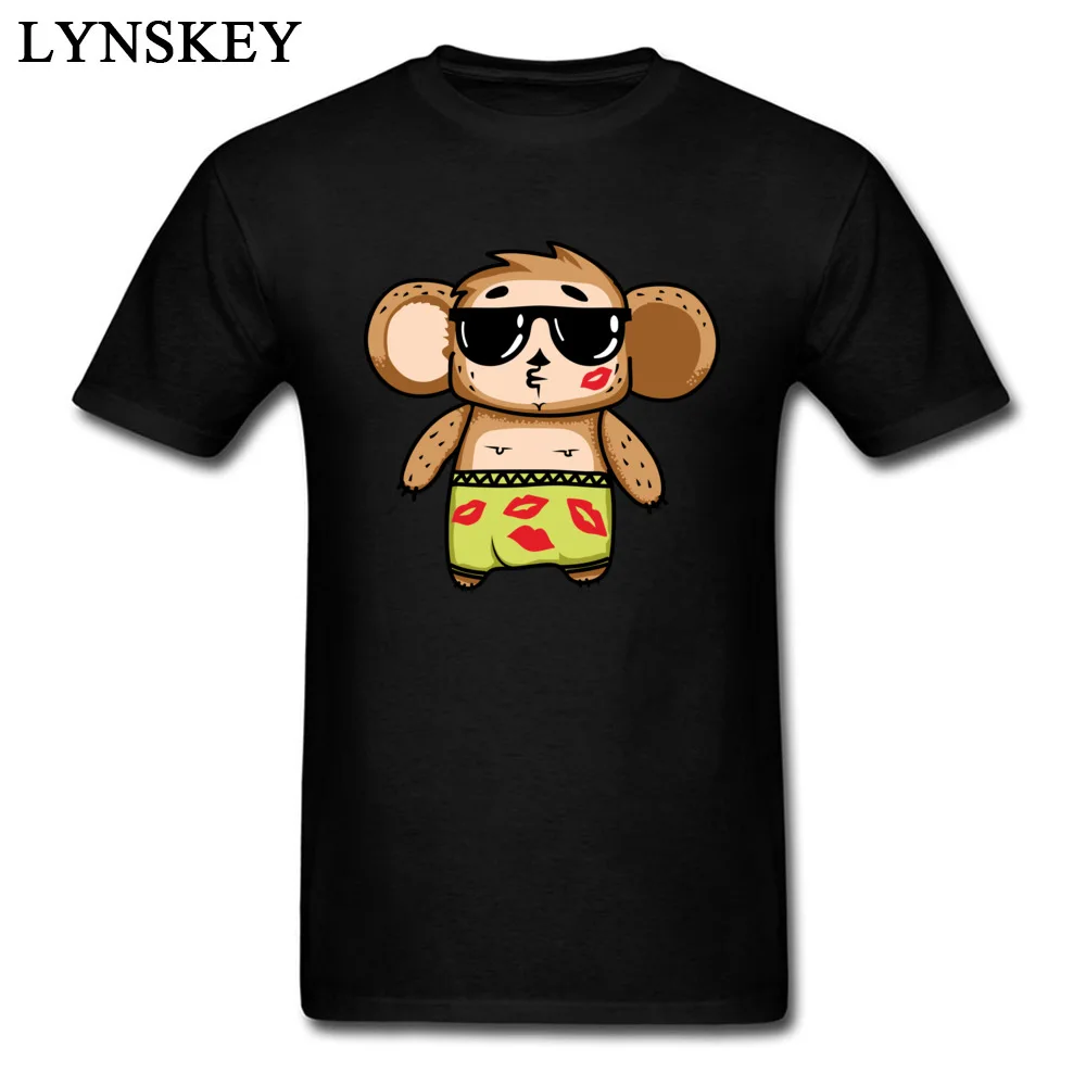 Casual Autumn Cheburashka Party Tops Tees 2017 Fashion O Neck Short Sleeve 100% Cotton Men T-Shirt Normal Tee-Shirts Cheburashka Party black