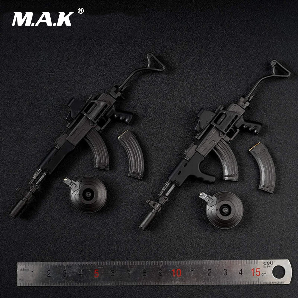 

1/6 Scale Figure Accessory 13cm AS020A Black AK47 Gun Toys Weapon Models *1 for 12'' Action Figure