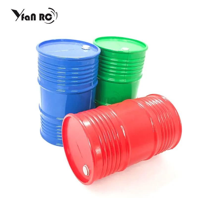 

1/10 RC Rock Crawler 1:10 Accessories Plastic Oil Drum Tool for SCX10 CC01 RC4WD D90 D110 TRX4 TF2 RC Truck Car Decor F71
