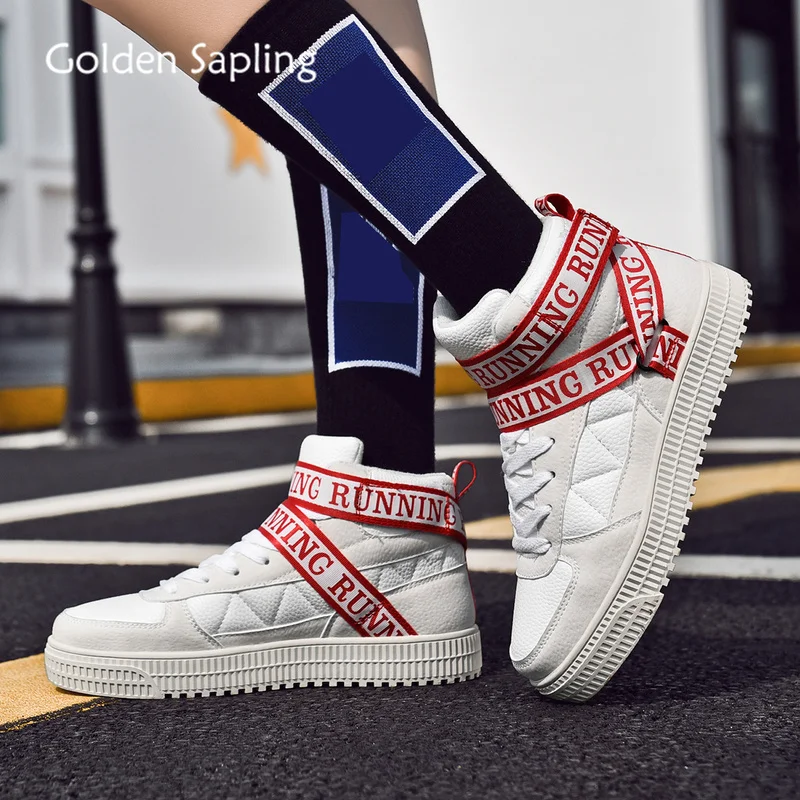 

Golden Sapling Retro Style Women's Sneakers Trainers High Top Fitness GYM Sport Shoes Women Height Increasing Platform Sneakers