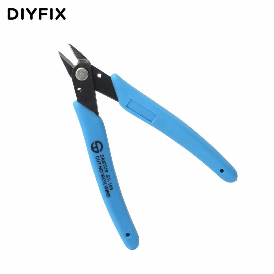 

DIYFIX Precision Mini Pliers Carbon Steel Micro Nipper Flush Wire Cutter for Trimming Cutting Tool