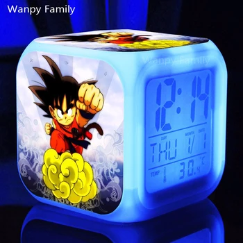 

3d Animation DRAGON BALL Alarm Clocks,Glowing LED Color Change alarm clocks Kids Multifunctio toys digital alarm clocks